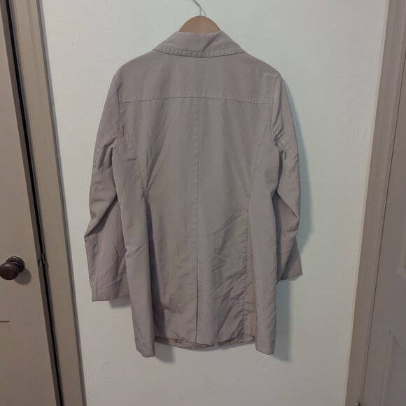 Preppy FOG By London Fog Trench Coat Rain Coat Normcore UK Stone Beige Brown - Picture 3 of 9